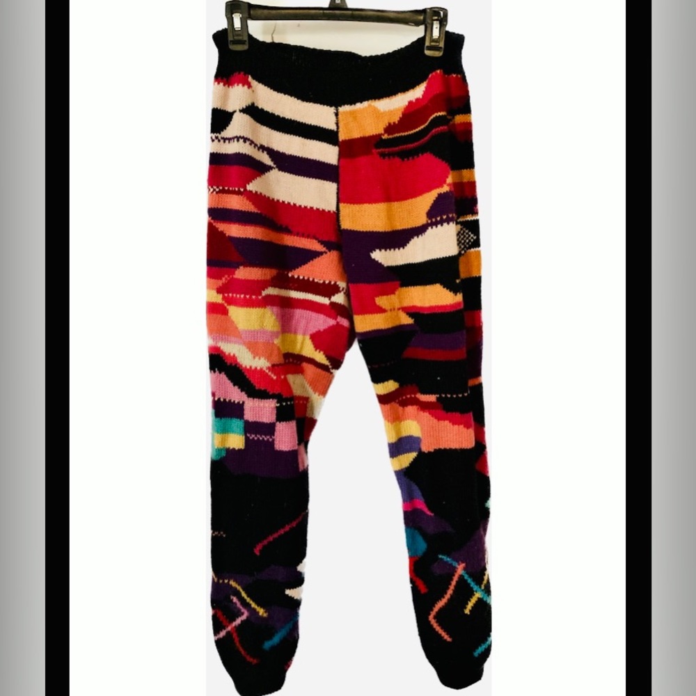 Knitted vintage loose fitted pants